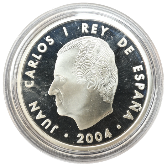 Espagne 10 euros 2004 Juan Carlos Ier Élargissement de l'UE Argent 27 gr
