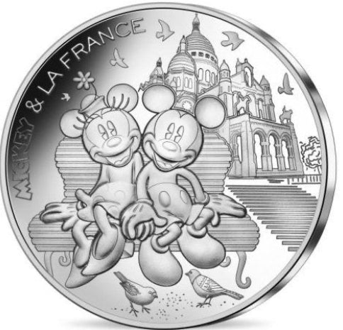 Monnaie de Paris 50 Euros 2018 Mickey & la France Argent 41 gr