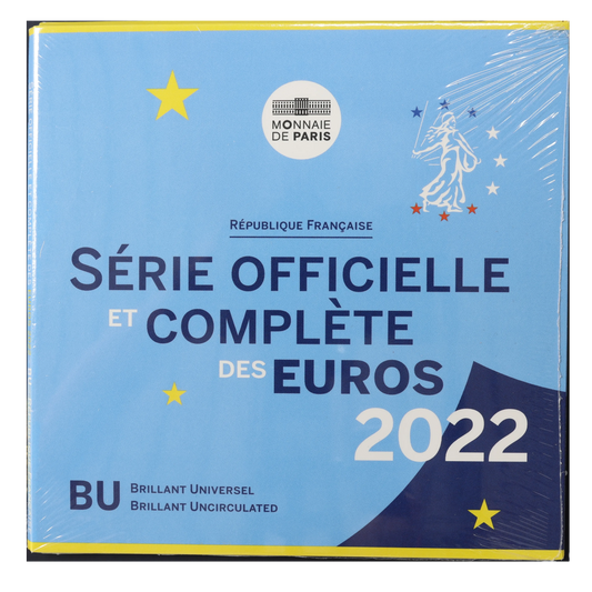 Monnaie de Paris Série Officielle des Euros 2022 Brillant Universel BU