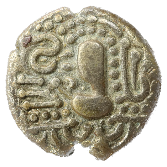 Indo-Sassanian - Chalukyas of Jujarat - Gadhaiya Paisa - Drachme Argent 4.06 gr