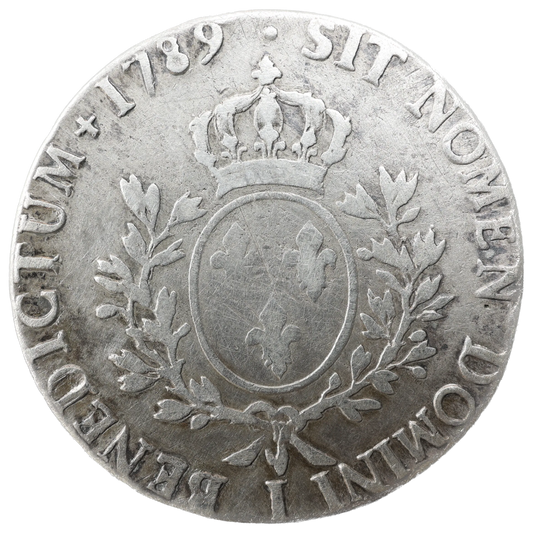 Louis XVI (1774-1792) Écu aux branches d'olivier 1789 I Limoges Argent 25.87 gr