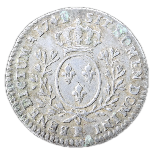 Louis XV (1715-1774) 1/10 ème écu au bandeau 1741 R Orléans 2.80 gr