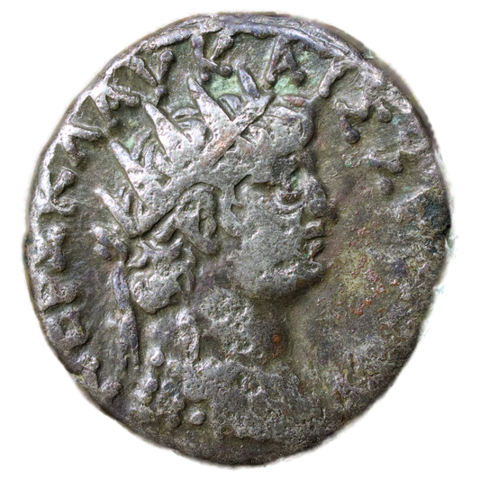 Egypte / Neron (64-65) Tétradrachme de billon R/ AYTOKPA LIA. Aigle 13.68 gr