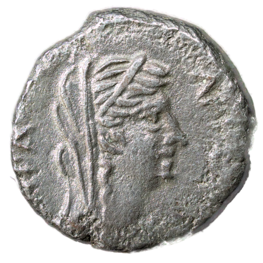 Egypte / Neron (66-67) Tétradrachme de billon R/ HPA APIEIA. Héra 12.02 gr