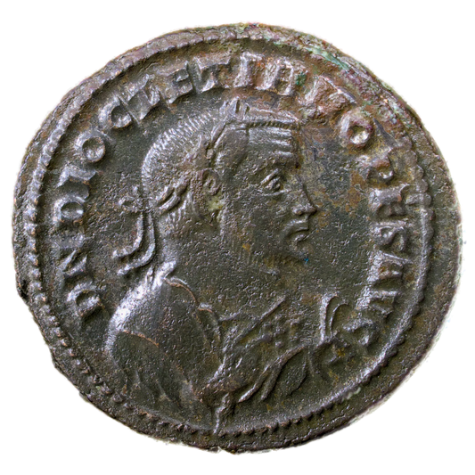 Diocletien (284-305) Follis de Lyon R/ QVIES AVGVSTORVM 8.28 gr