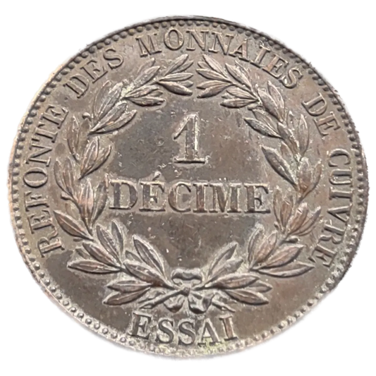 Louis Philippe Ier Essai 1840 Refonte des monnaies de cuivre 14,86 gr