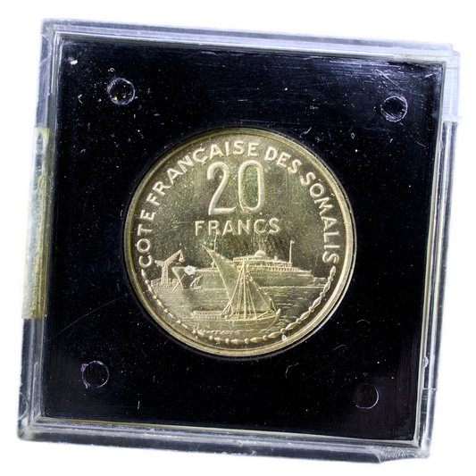 Monnaie de Paris ESSAI 20 Francs 1952 Côte Française des Somalis Djibouti 3.79 gr