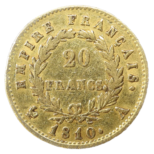 Napoléon Empereur (1804-1814) 20 Francs Or 1810 A Paris 6,30 gr