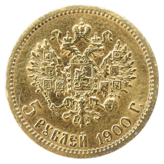 Russie Nicolas II (1894-1917) 5 Roubles Or 1900 Saint Pétersbourg 4,25 gr