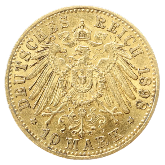 Allemagne Wilhelm II (1888-1918) 10 Mark Deutsches Reich 1898 A 3,96 gr