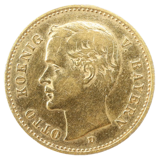 Allemagne Othon Bavière (1886-1913) 10 Mark Deutsches Reich 1906 D Munich 3,98 gr
