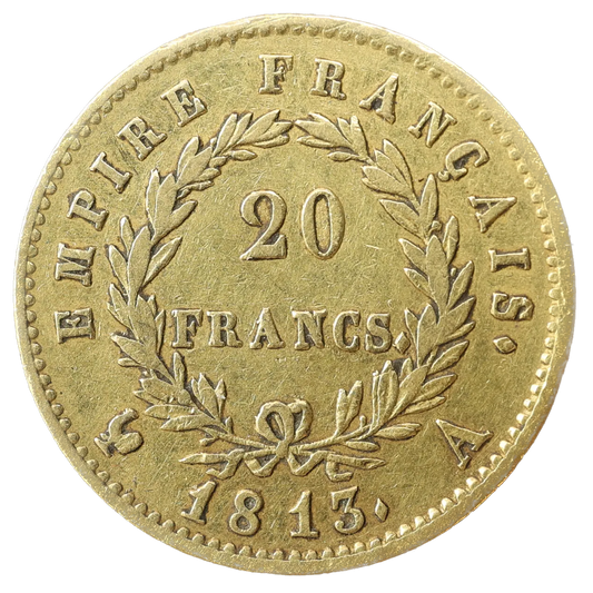 Napoléon Empereur (1804-1814) 20 Francs Or 1813 A Paris 6.40 gr