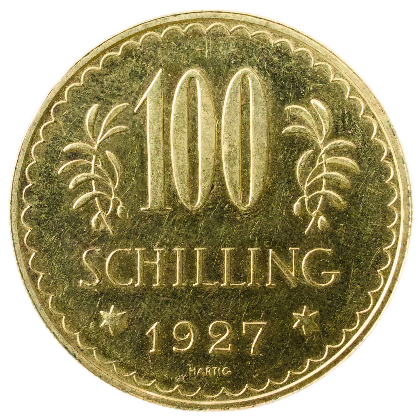 Autriche 1ère République (1919-1934) 100 Schilling 1927 Vienne Or 23.57 gr