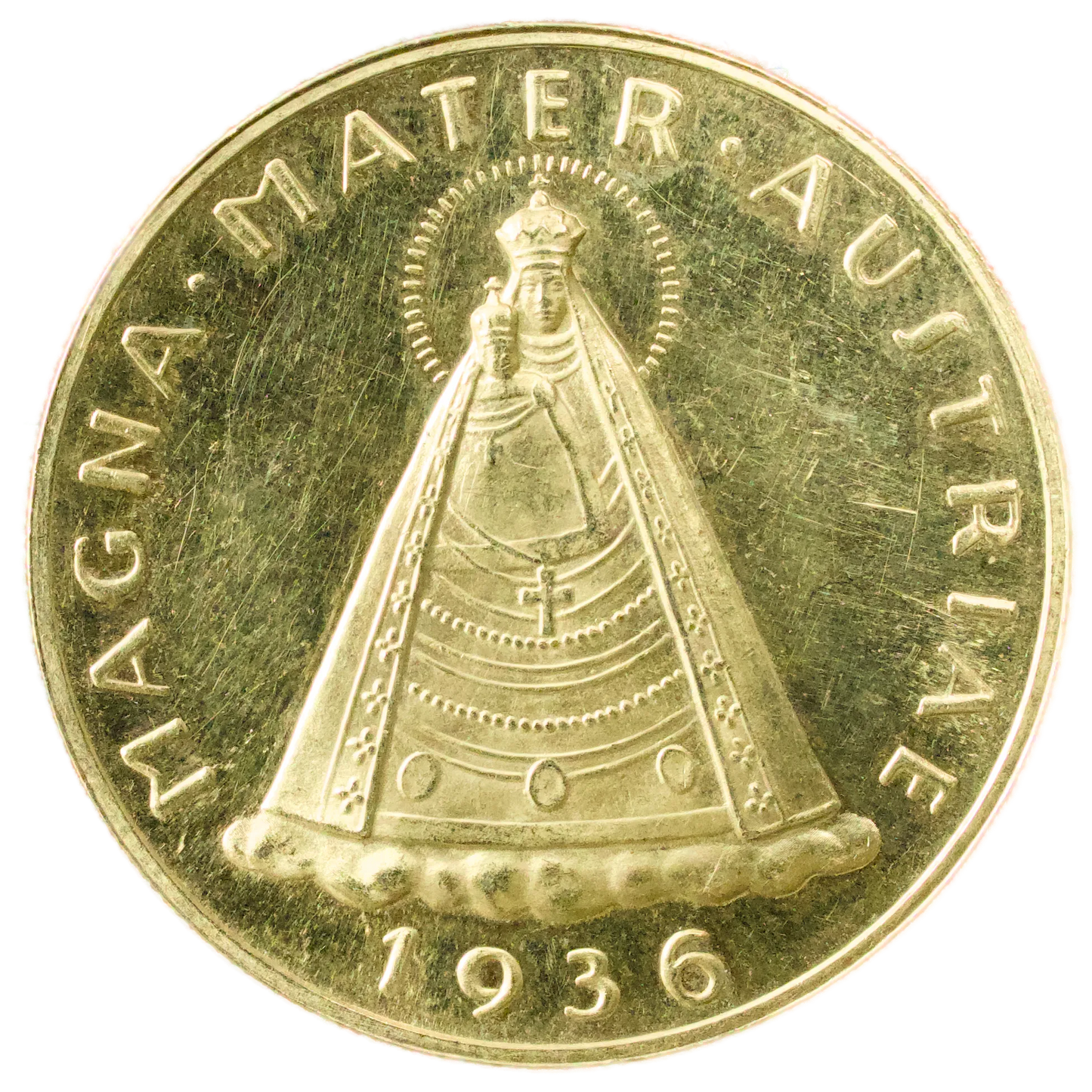 Autriche État fédéral (1934-1938) 100 Schilling Vierge de Mariazell 1936 Or 23.55 gr