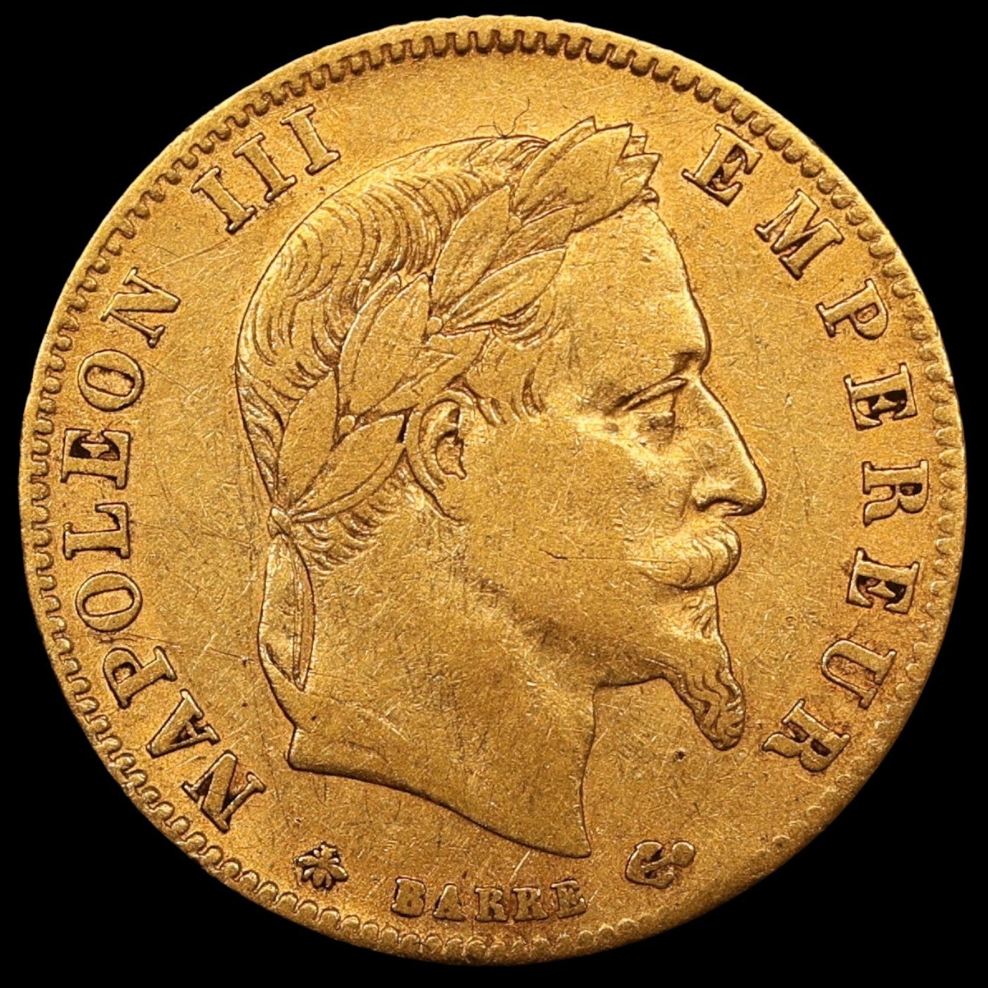 Napoléon III (1852-1870) 5 Francs Tête Laurée 1862 A Paris Or 1.58 gr