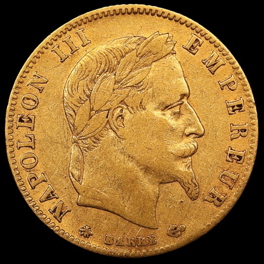 Napoléon III (1852-1870) 5 Francs Tête Laurée 1862 A Paris Or 1.58 gr