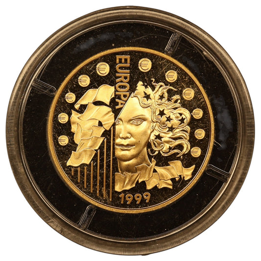 France 65,5957 Francs Europa la monnaie parité 1999 Or 8.45 gr