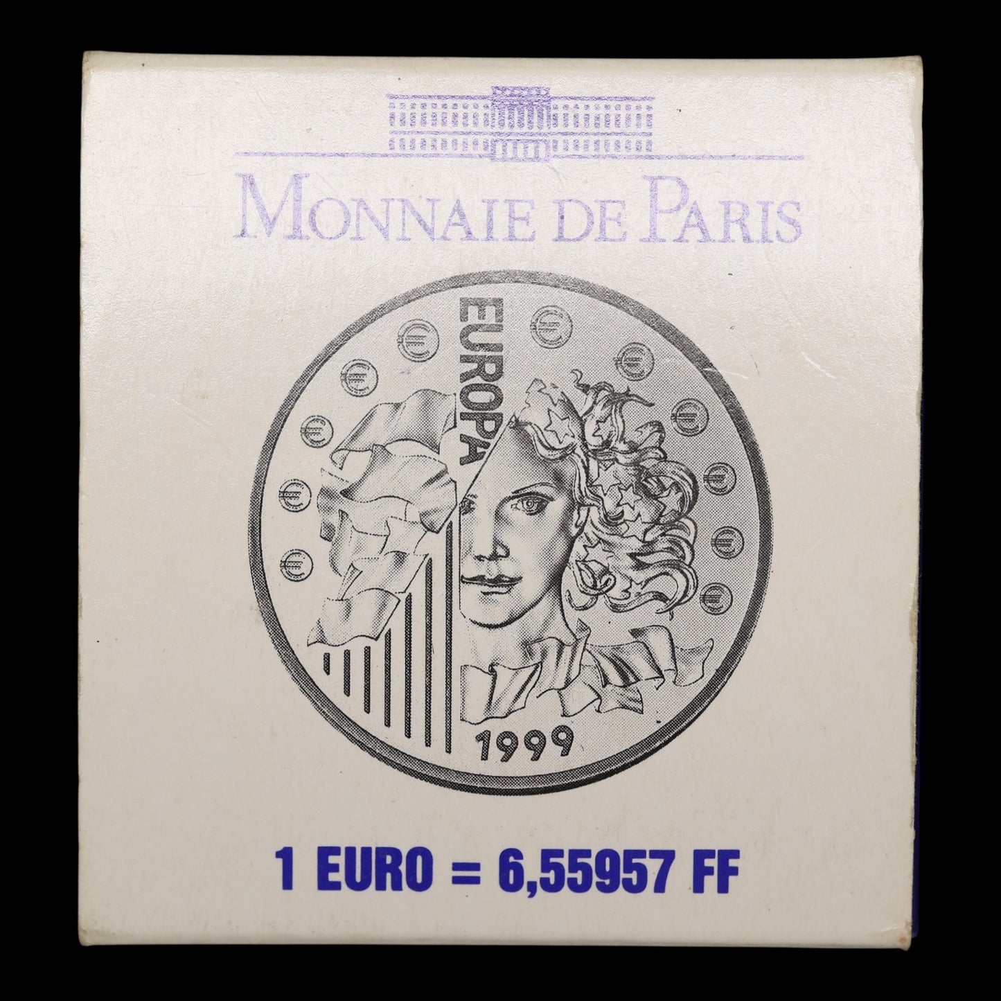 France 65,5957 Francs Europa la monnaie parité 1999 Or 8.45 gr