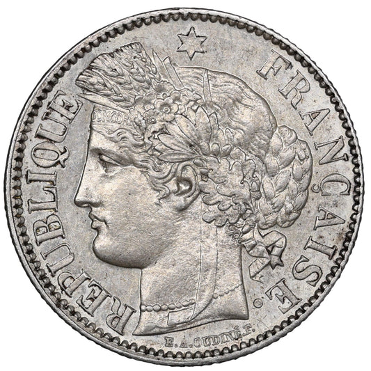 2 Francs Cérès 1872 K Bordeaux Argent 10.01 gr Superbe