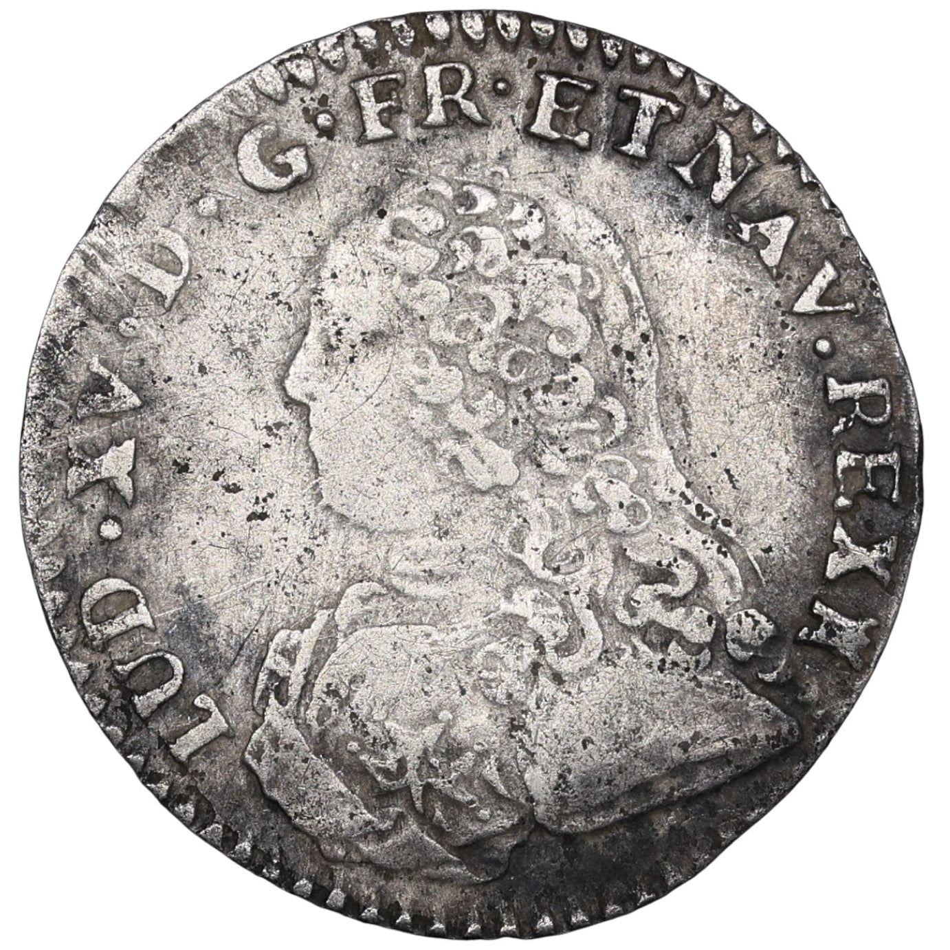 Louis XV (1715-1774) 1/10 écu aux branches d'olivier 1731 M Toulouse argent 2.81 gr