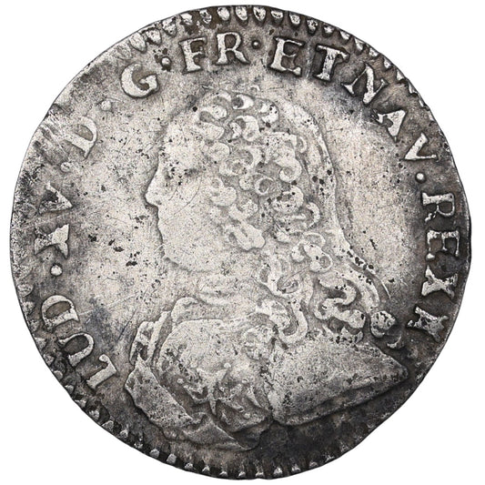 Louis XV (1715-1774) 1/10 écu aux branches d'olivier 1731 M Toulouse argent 2.81 gr