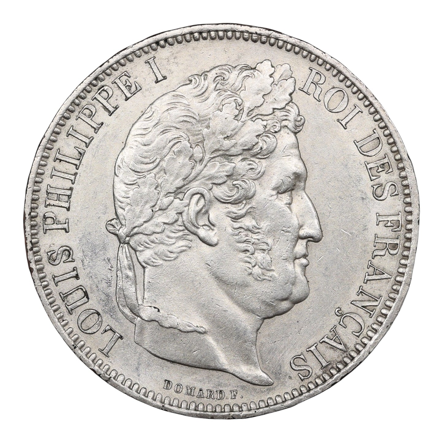Visiting coin Louis Philippe I (1830-1848) Module of 5 Francs 1831 Rouen Silver-plated bronze 21.13 gr Rare