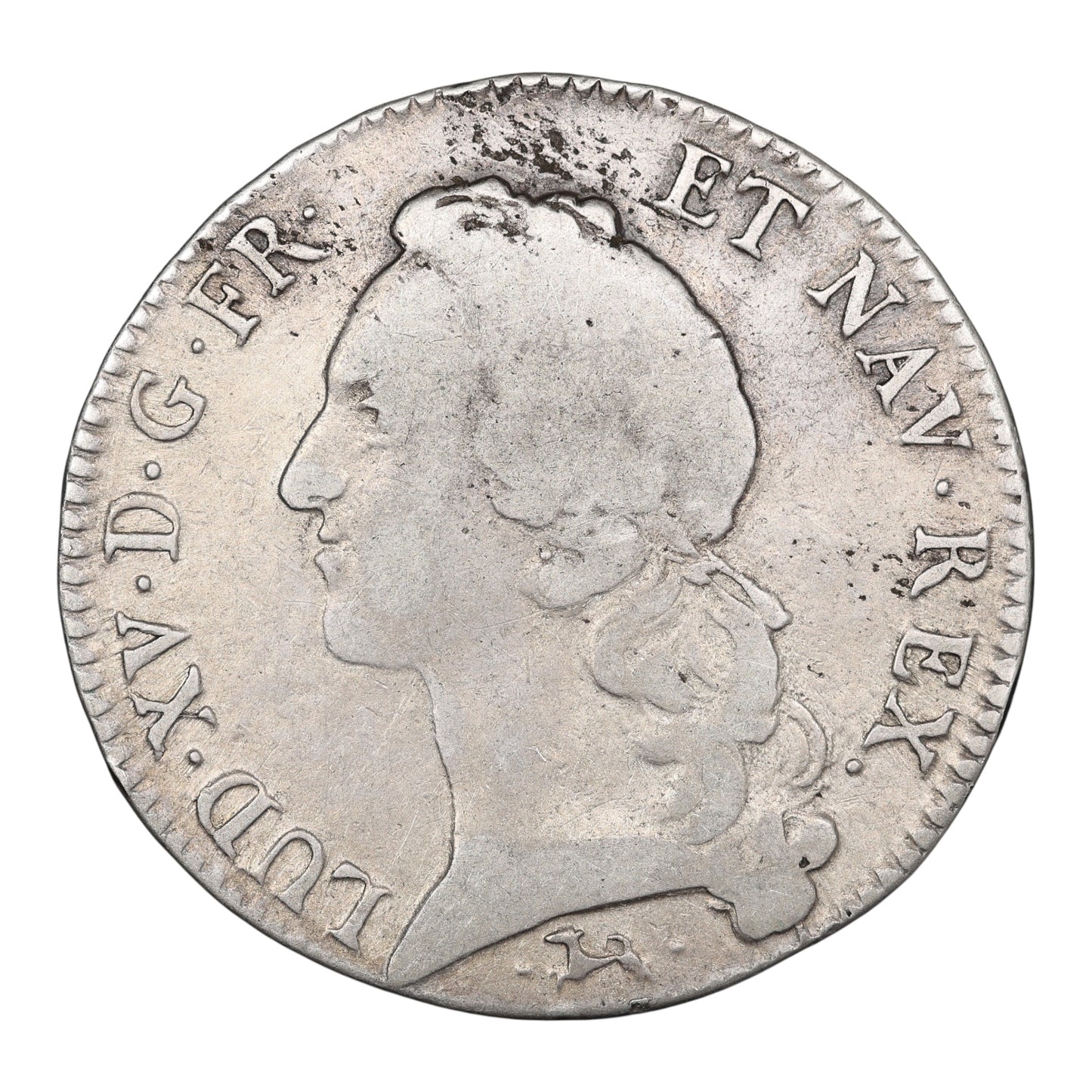 Louis XV (1715-1774) Écu au bandeau 1745 L Bayonne Argent 28.72 gr