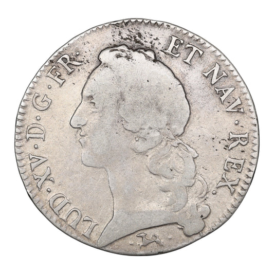Louis XV (1715-1774) Shield with headband 1745 L Bayonne Silver 28.72 gr