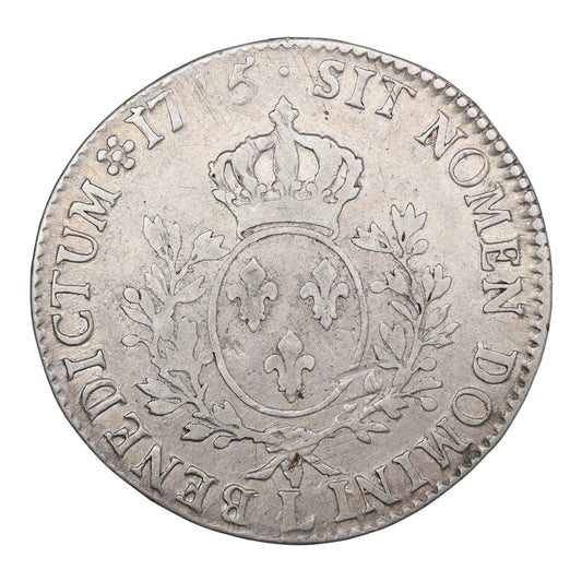 Louis XV (1715-1774) Shield with headband 1745 L Bayonne Silver 28.72 gr