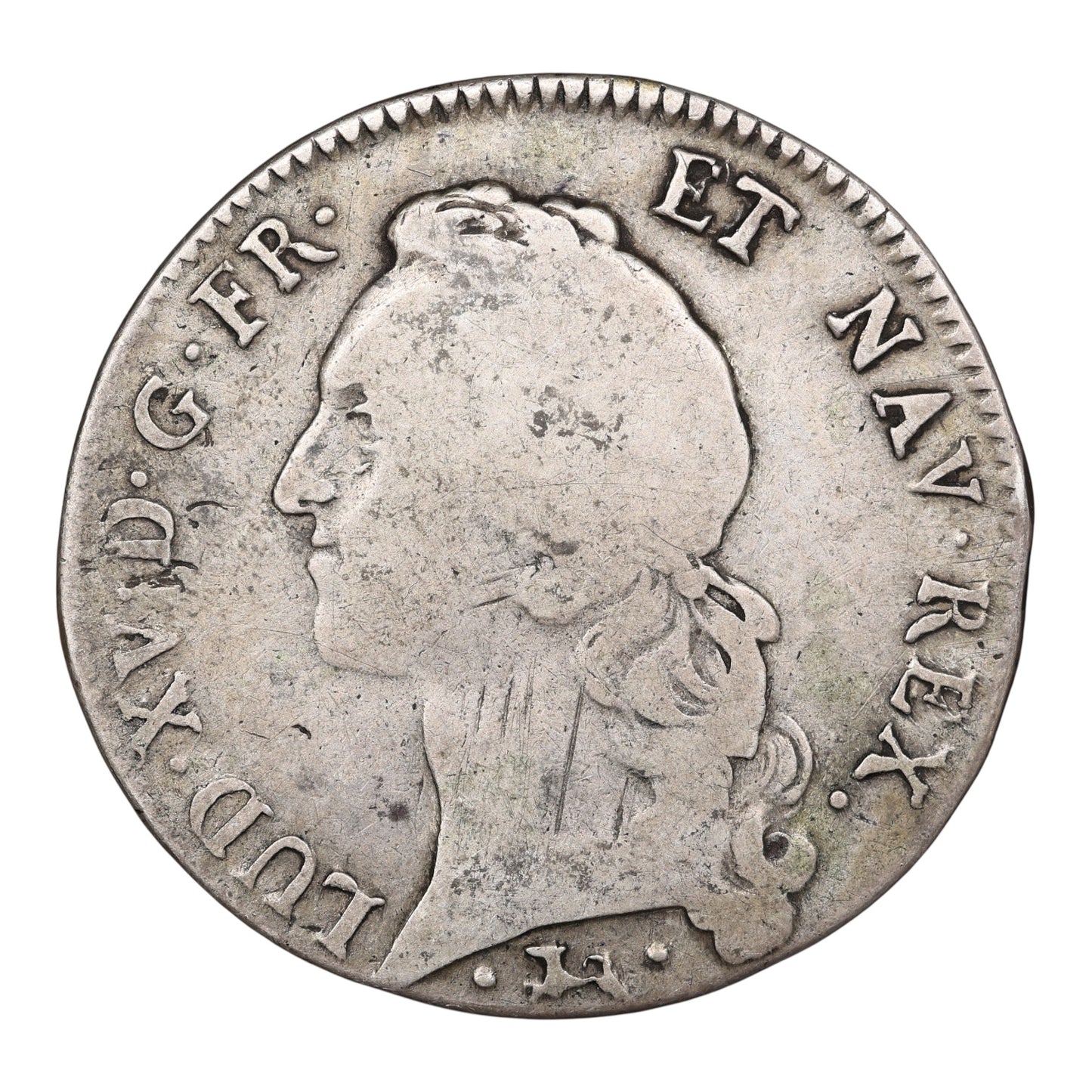 Louis XV (1715-1774) Écu au bandeau 1746 L Bayonne Argent 28.49 gr