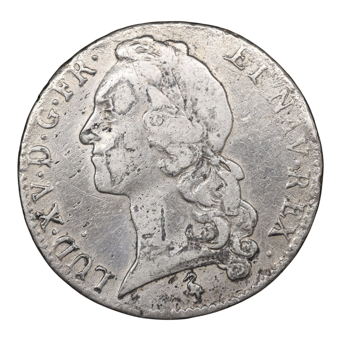 Louis XV (1715-1774) Écu au bandeau 1758 A Paris Argent 28.33 gr