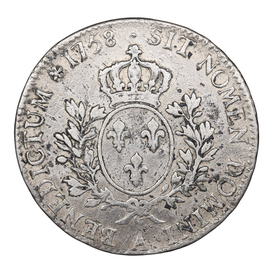 Louis XV (1715-1774) Shield with headband 1758 A Paris Silver 28.33 gr