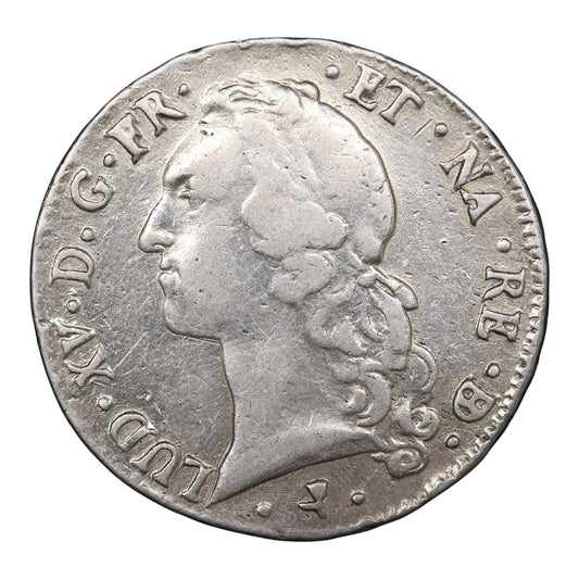 Louis XV (1715-1774) Shield with headband 1764 Vaquette Pau Silver 28.56 gr