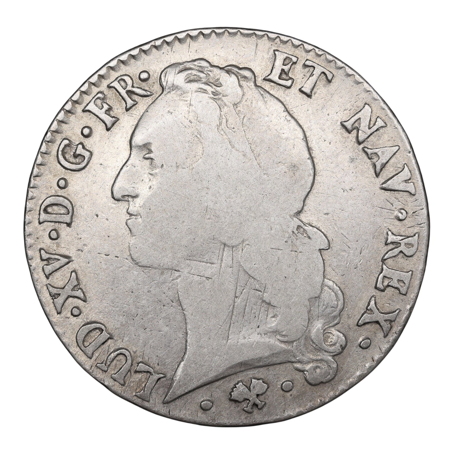 Louis XV (1715-1774) Écu au bandeau 1767 L Bayonne Argent 28.64 gr