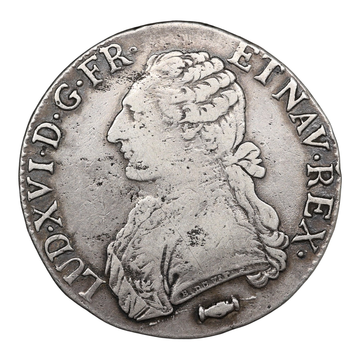 Louis XVI (1774-1792) Écu aux branches d'olivier 1777 K Bordeaux Argent 28.97 gr