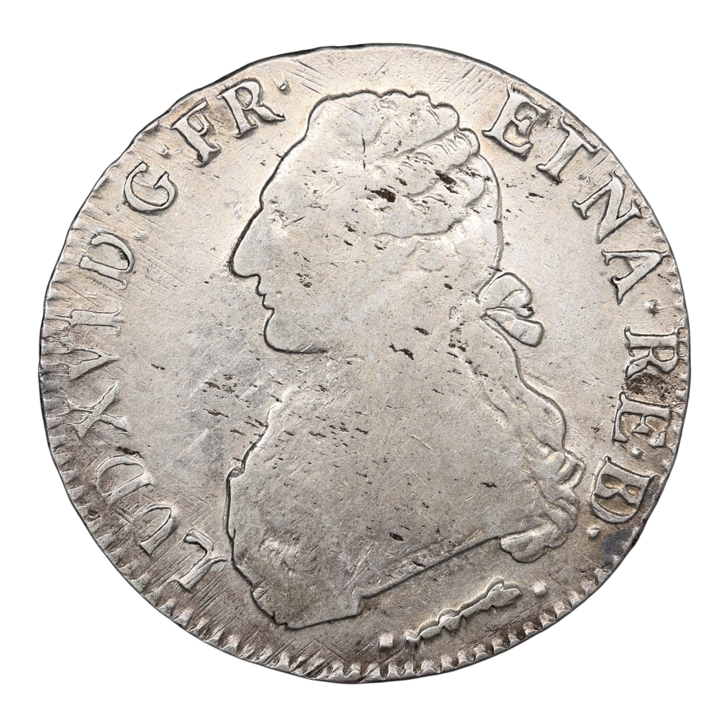Louis XVI (1774-1792) Écu aux branches d'olivier 1778 Vaquette Pau Argent 29.20 gr