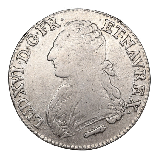 Louis XVI (1774-1792) Écu aux branches d'olivier 1781 Q Perpignan Argent 29.18 gr