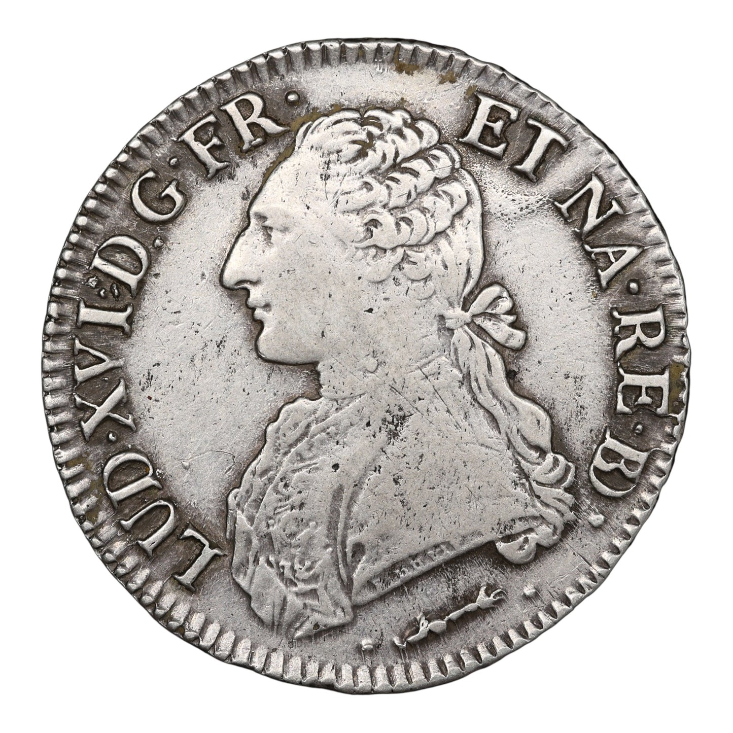 Louis XVI (1774-1792) Écu aux branches d'olivier 1784 Vaquette Pau Argent 29.14 gr