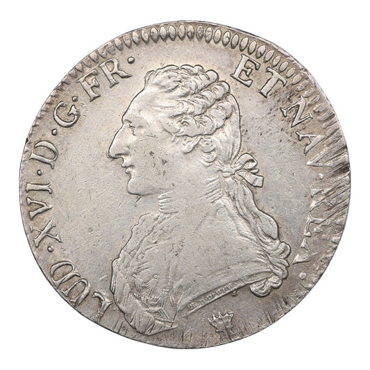 Louis XVI (1774-1792) Écu aux branches d'olivier 1787 I Limoges Argent 29.16 gr