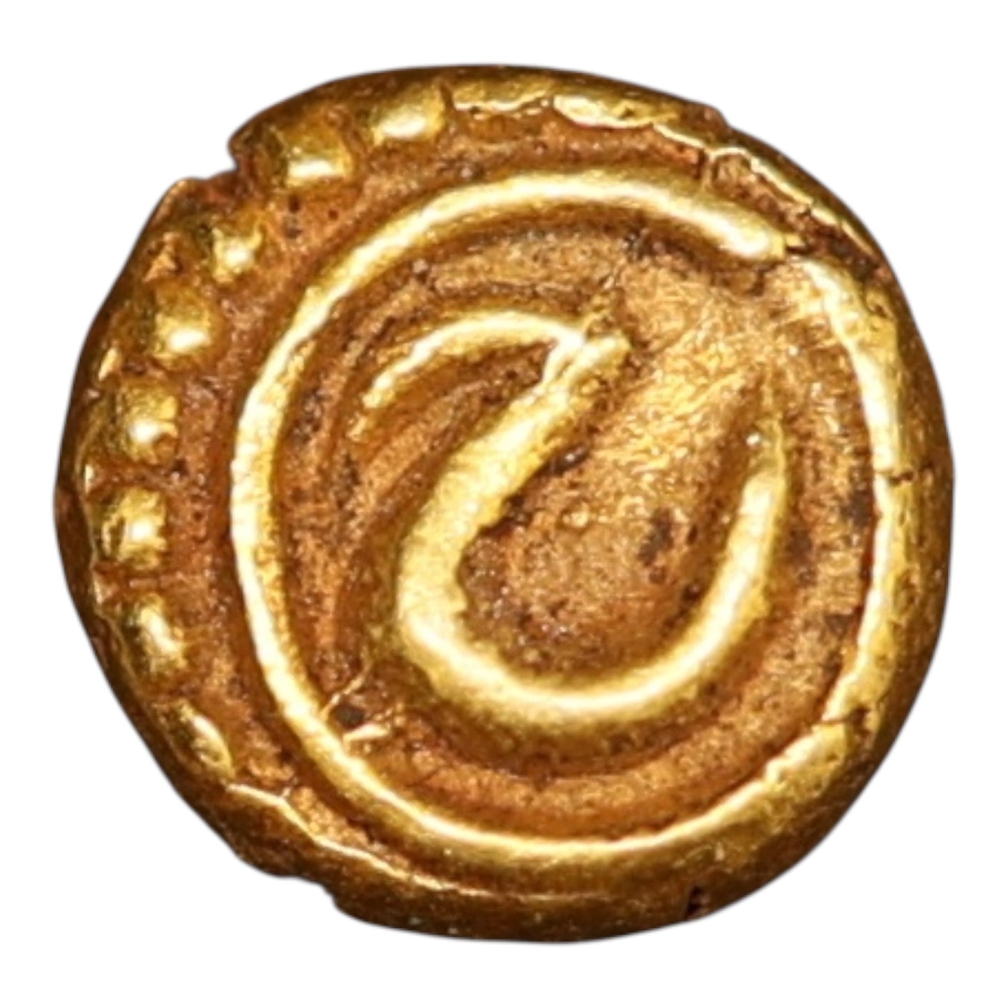 India Mysore Tipu Sultan Fanam AM 1218 (1789) Oro Oro 0,37 gr
