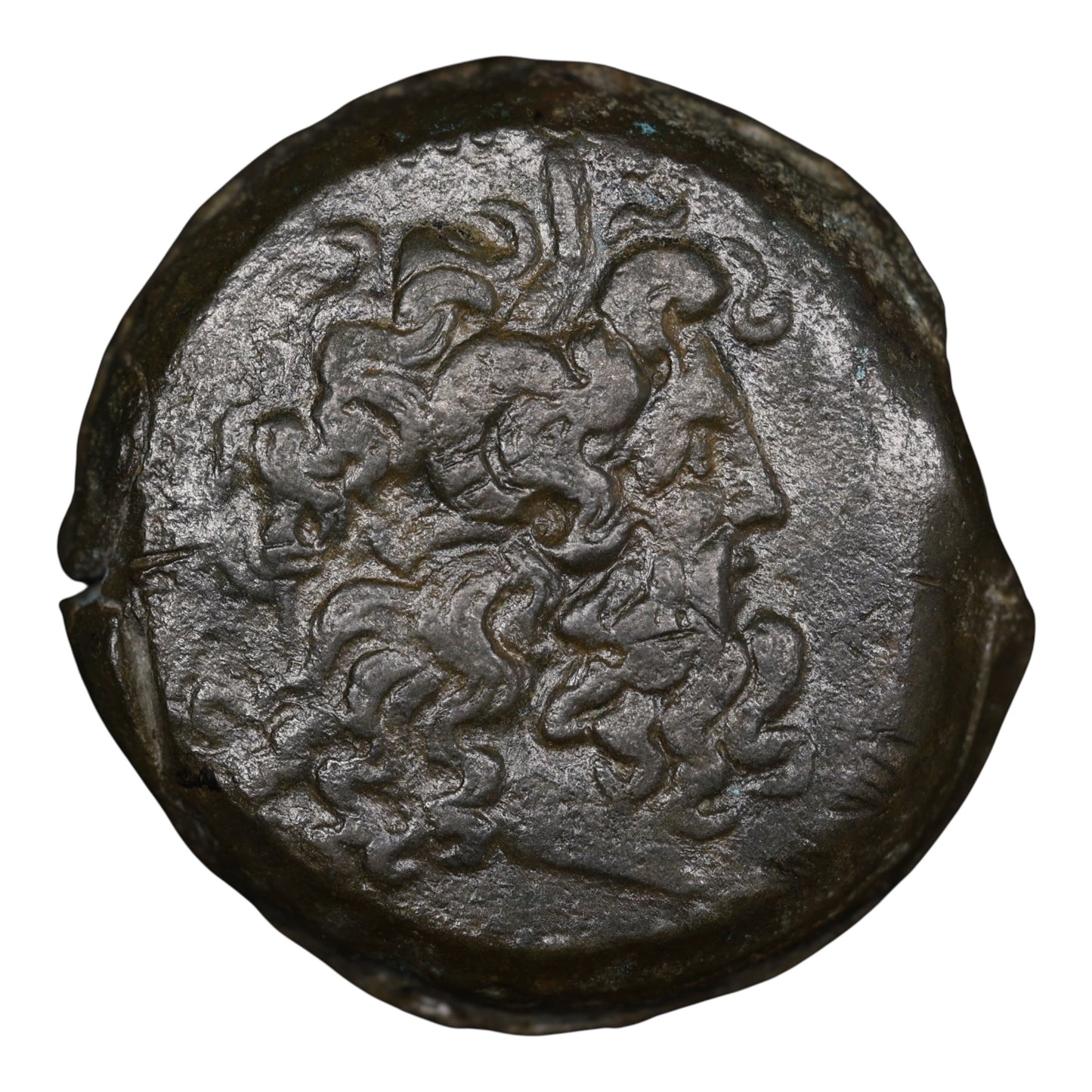 Grèce Antique Royaume d'Egypte Ptolémée V Epiphanes (204-180) Æ Drachme R/ Double Eagle Bronze 29.14 gr