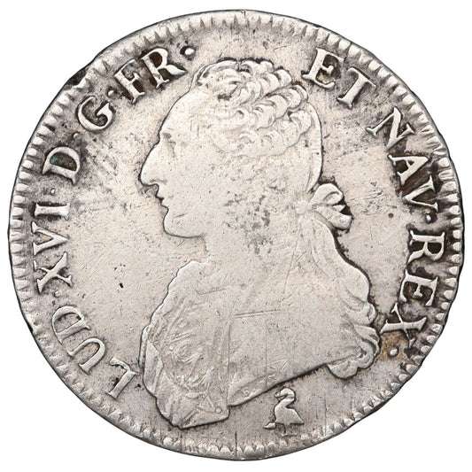Louis XVI (1774-1792) Ecu aux branches d'olivier 1791 A Paris Argent 29.26 gr
