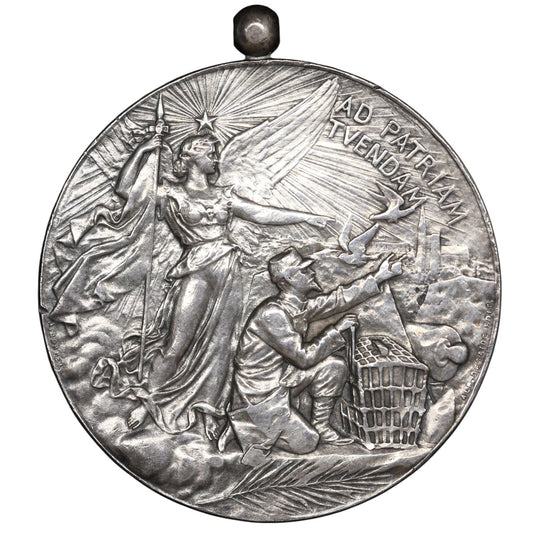 Médaille de tir Chartres - Les sables 1er Prix Legagneur 1896 Argent 47.23 grammes 46 mm