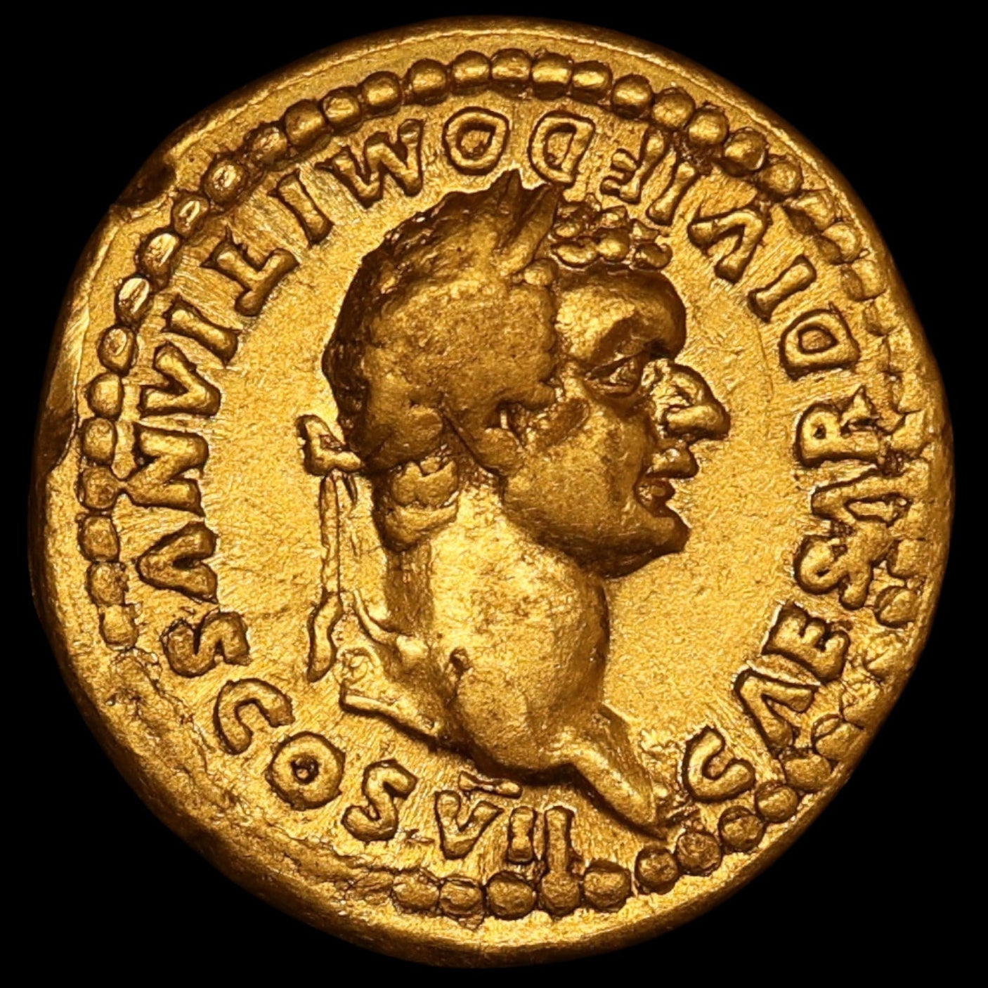 Empire Romain Domitien (81-96) Aureus Or PRINCEPS IVVENTVTIS Rome 7.19 gr