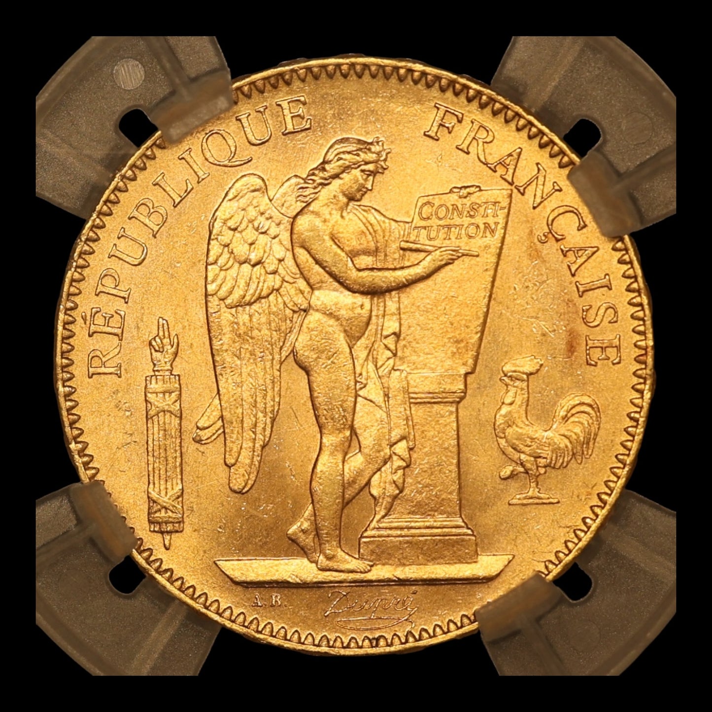 Troisième République (1871-1940) 50 Francs Génie Or 1904 A Paris Sous coque GENI MS 64 16.13 gr