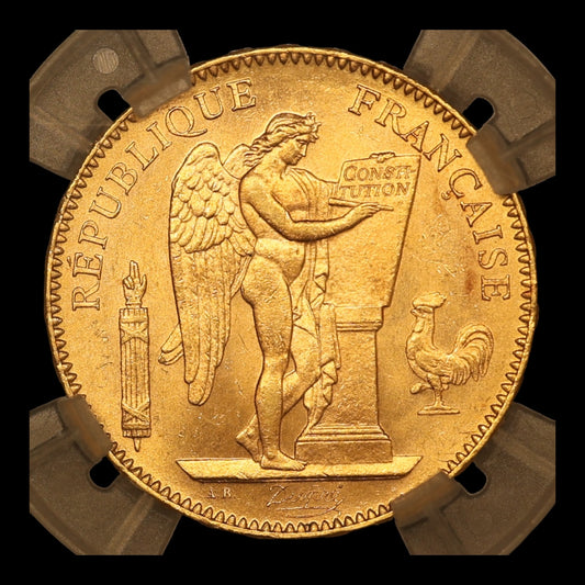 Troisième République (1871-1940) 50 Francs Génie Or 1904 A Paris Sous coque GENI MS 64 16.13 gr