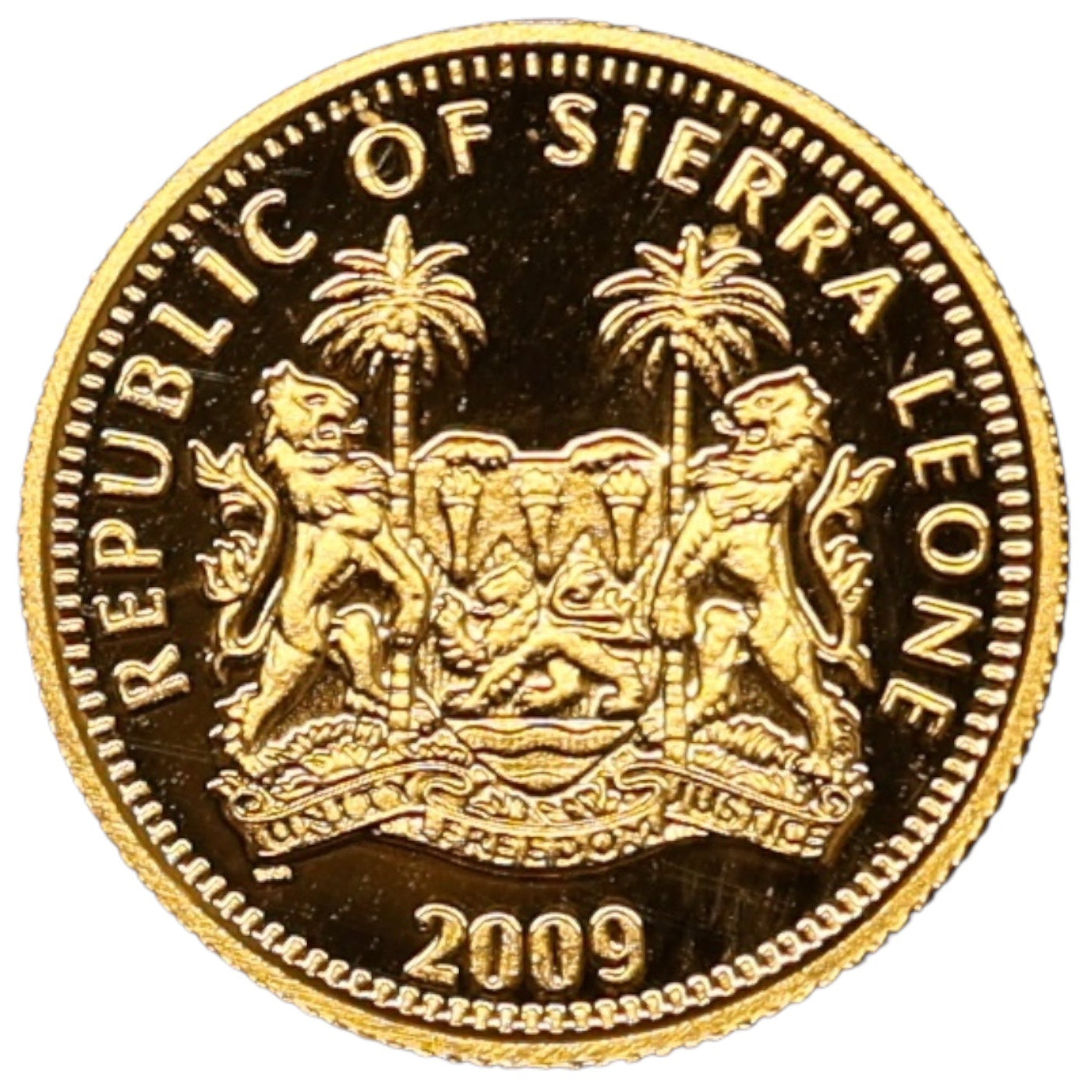 Sierra Leone 10 Dollars Michael Jackson Or 2009 1.24 gr