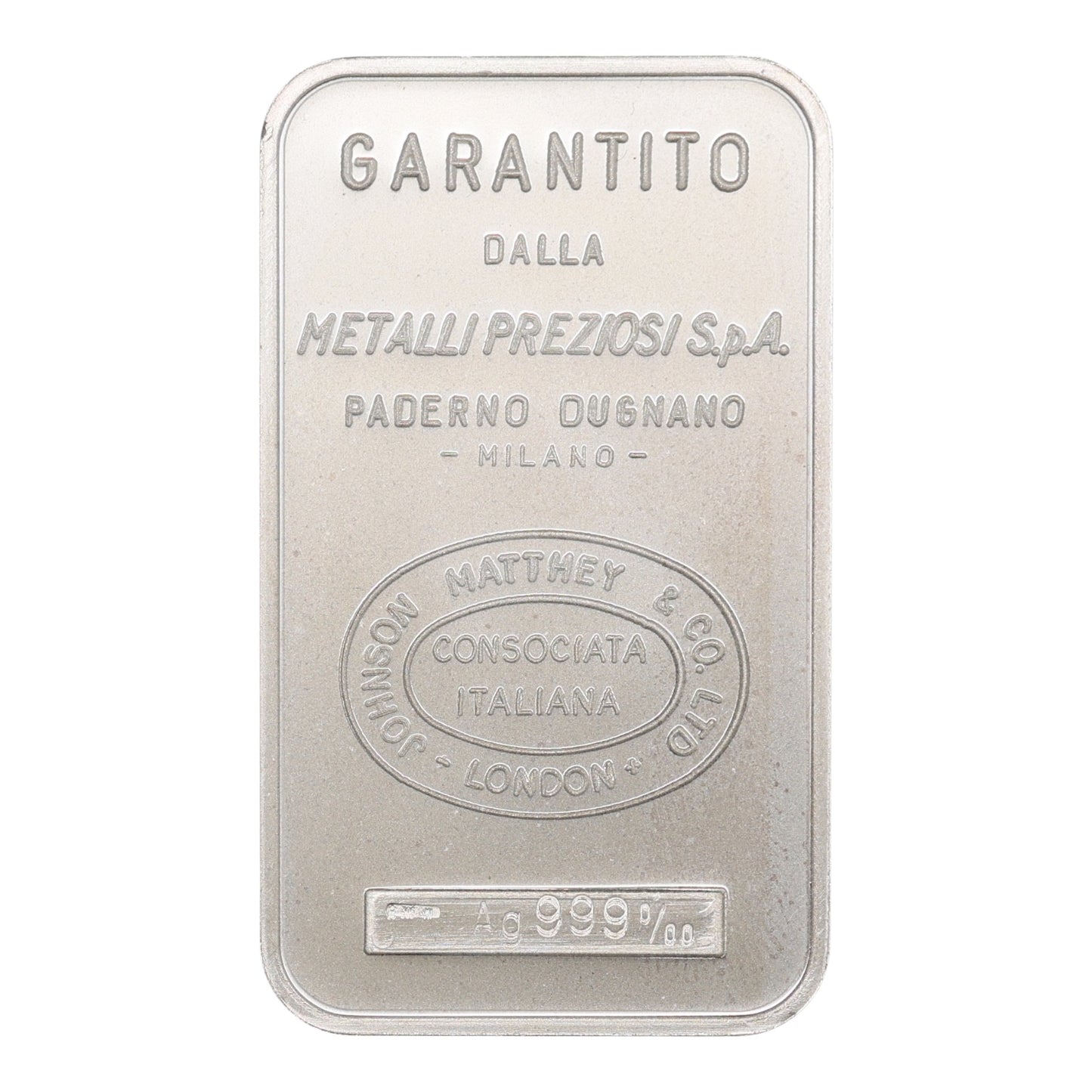Lingotin 1 Ounce Once Argent Silver Anno Santo 1983 Aperite Portas Redemptori Johnson Matthey Metalli Preziosi