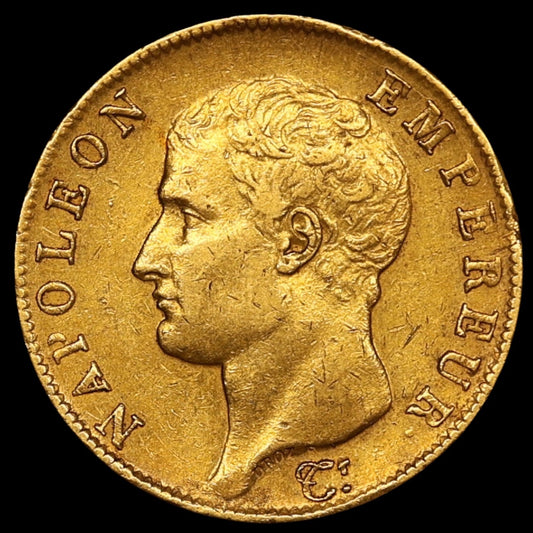 Napoléon Ier (1804-1814) 40 Francs Or Tête nue calendrier grégorien 1806 I Limoges 12.88 gr