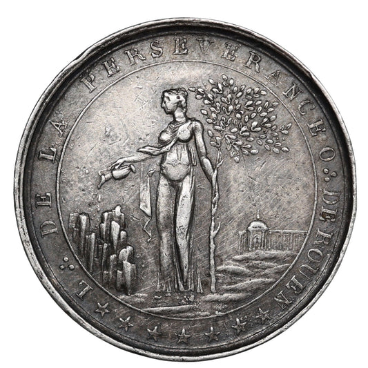 Jeton Franc Maçonnerie Loge de la Persévérance de Rouen Argent 8.31 gr